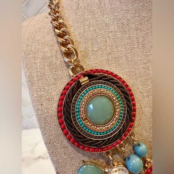 Bohemian Ethnic Style Statement Necklace - Picture 4 of 7